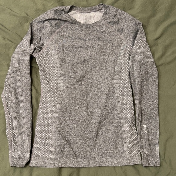 Figs Salta Seamless Longsleeve Underscrub Grey Small - Picture 2 of 6
